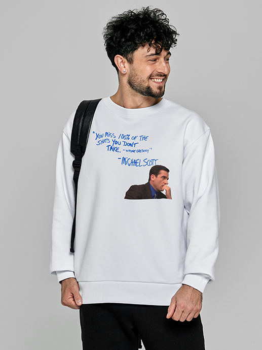 свитшот оверсайз офис