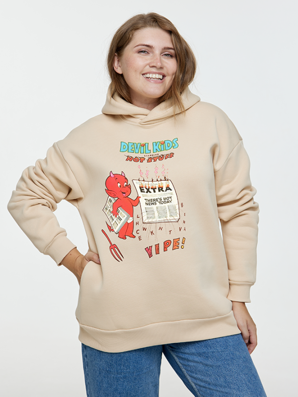 Толстовка оверсайз девил