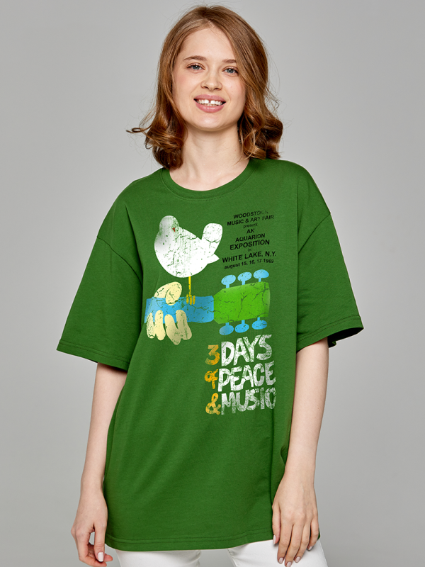 Футболка оверсайз Роллинг Вудсток