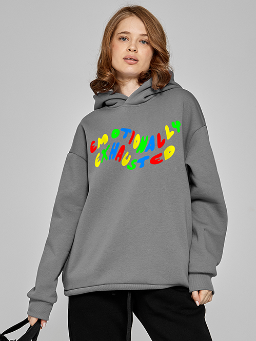 Толстовка оверсайз Emotionaly exhaused