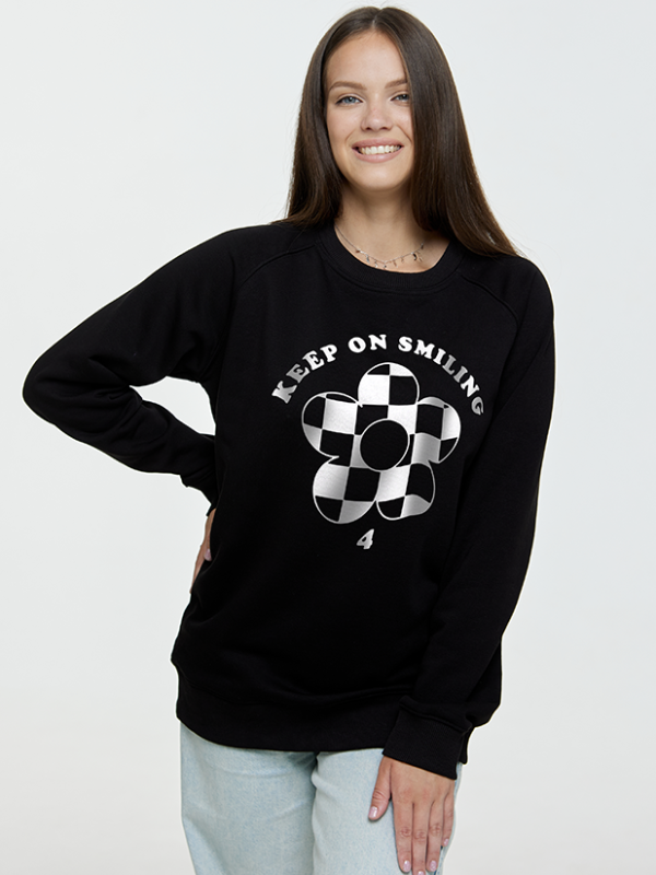 Свитшот унисекс keep on smiling