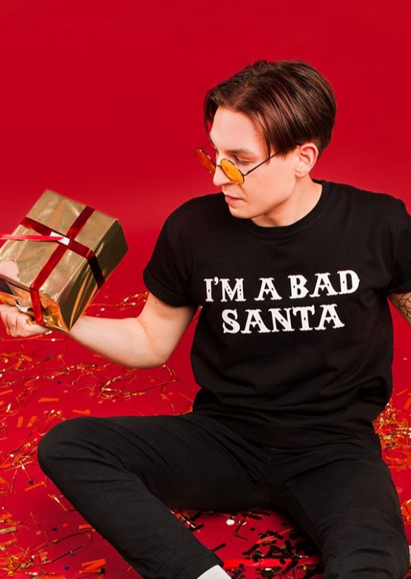 Футболка базовая "I'm a Bad Santa"
