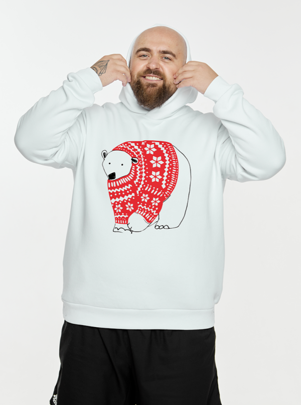 Толстовка унисекс Мишка в свитере