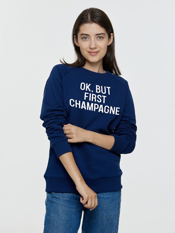 Свитшот унисекс Сначала шампанское