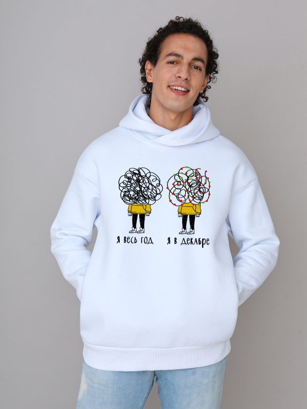 Толстовка унисекс тревога в декабре