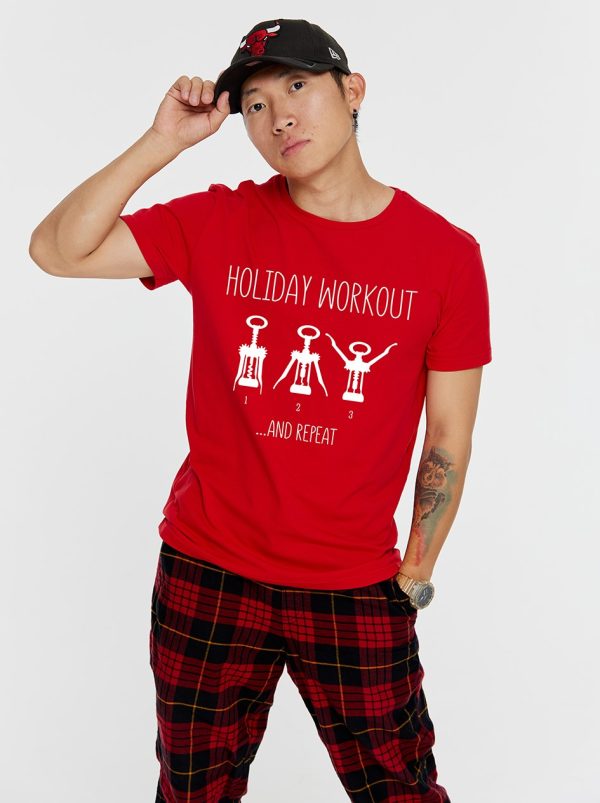 Футболка holiday workout