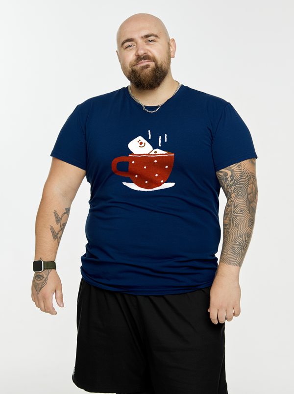 Футболка базовая с лайкрой Маршмеллоу