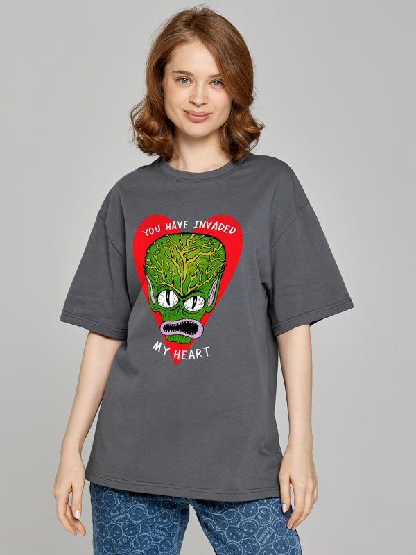 Футболка оверсайз you have invaded