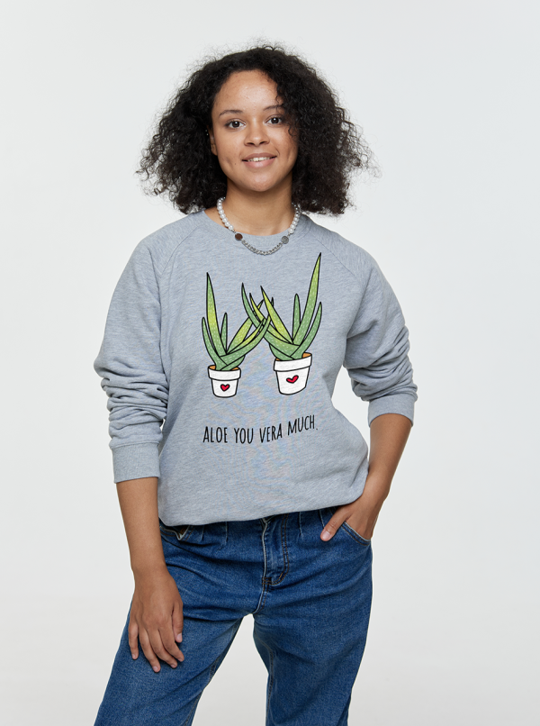 Свитшот унисекс Aloe you vera much