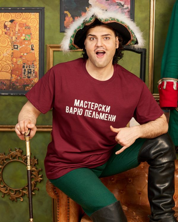 Футболка оверсайз пельмени